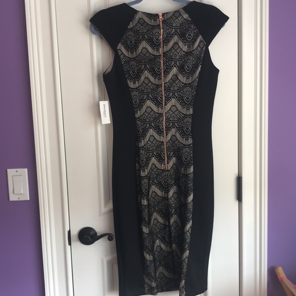 JAX Black dress with gold accent size 6 - Picture 5 of 6
